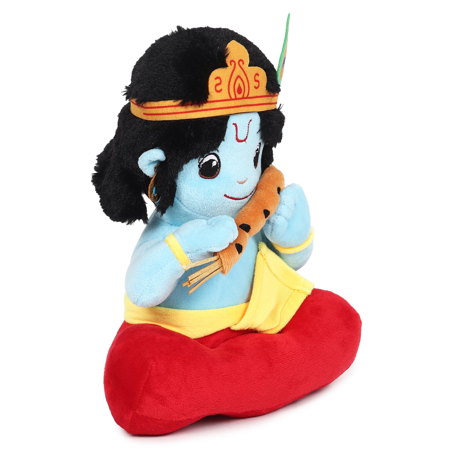 Baby Lord Krishna Mantra Chanting Musical Soft Plush Toy for Kids (Medium 30 cm)