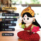 Baby Goddess Lakshmi Mantra Chanting Musical Soft Plush Toy for Kids (Medium 30 cm)