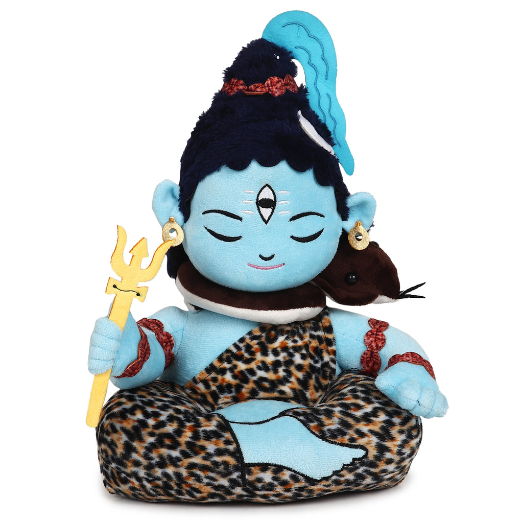Baby Lord Shiva Mantra Chanting Musical Soft Plush Toy for Kids (Medium 35 cm)