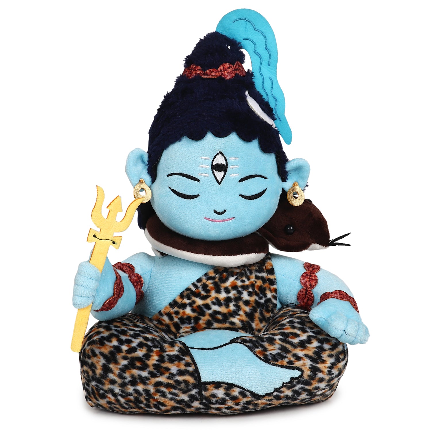 Baby Lord Shiva Mantra Chanting Musical Soft Plush Toy for Kids (Medium 35 cm)