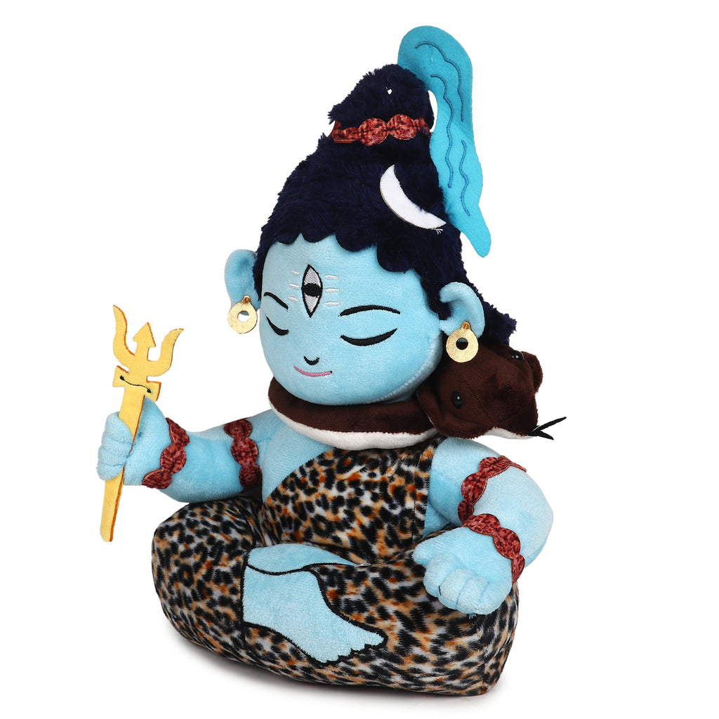 Baby Lord Shiva Mantra Chanting Musical Soft Plush Toy for Kids (Medium 35 cm)