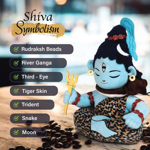Baby Lord Shiva Mantra Chanting Musical Soft Plush Toy for Kids (Medium 35 cm)