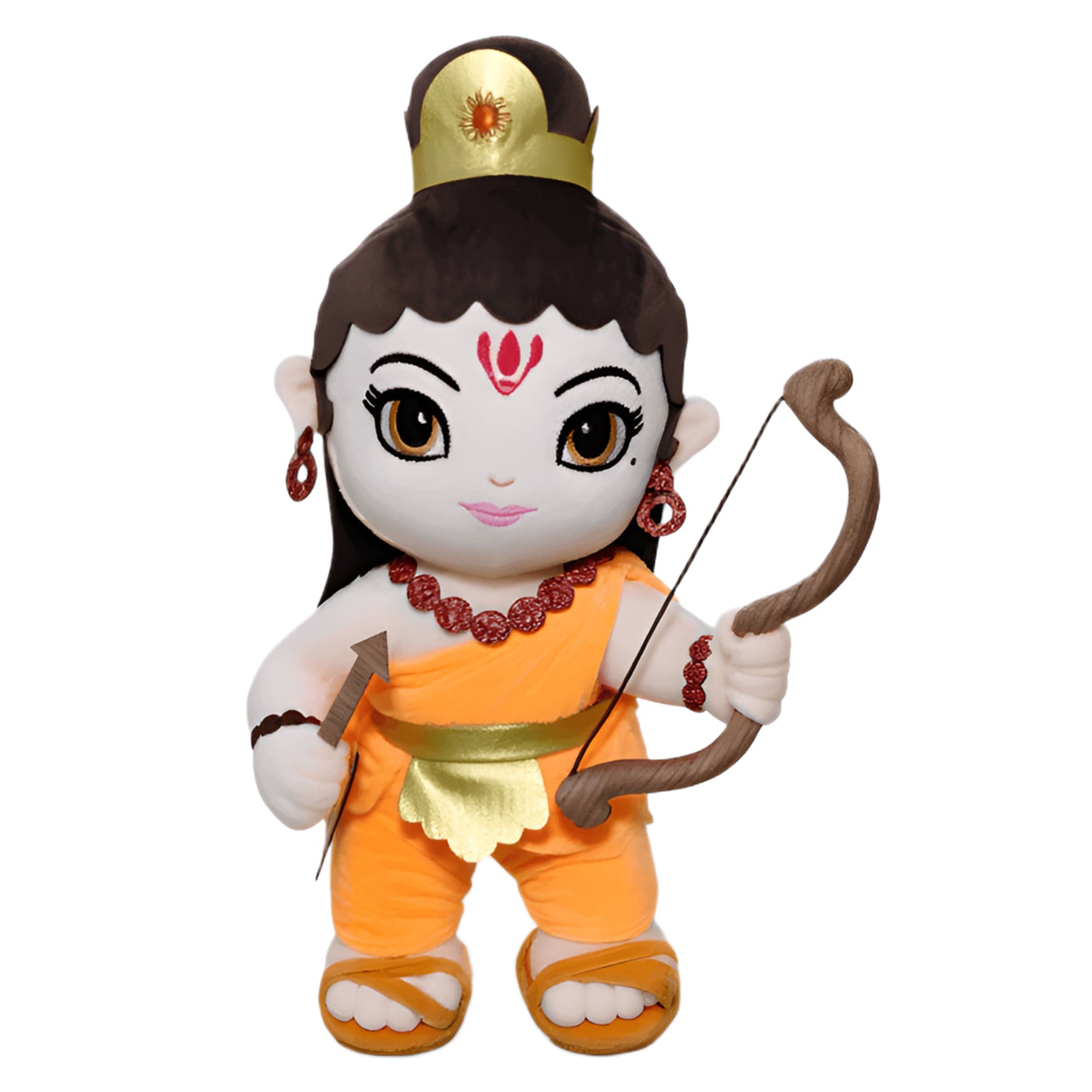 Baby Lord Shri Ram Mantra Chanting Musical Soft Plush Toy for Kids (Medium 35 cm)