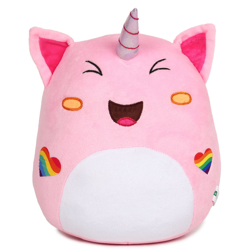 Pink Unicorn Plush Pillow Soft Toy - Iris (Medium 28 cm)
