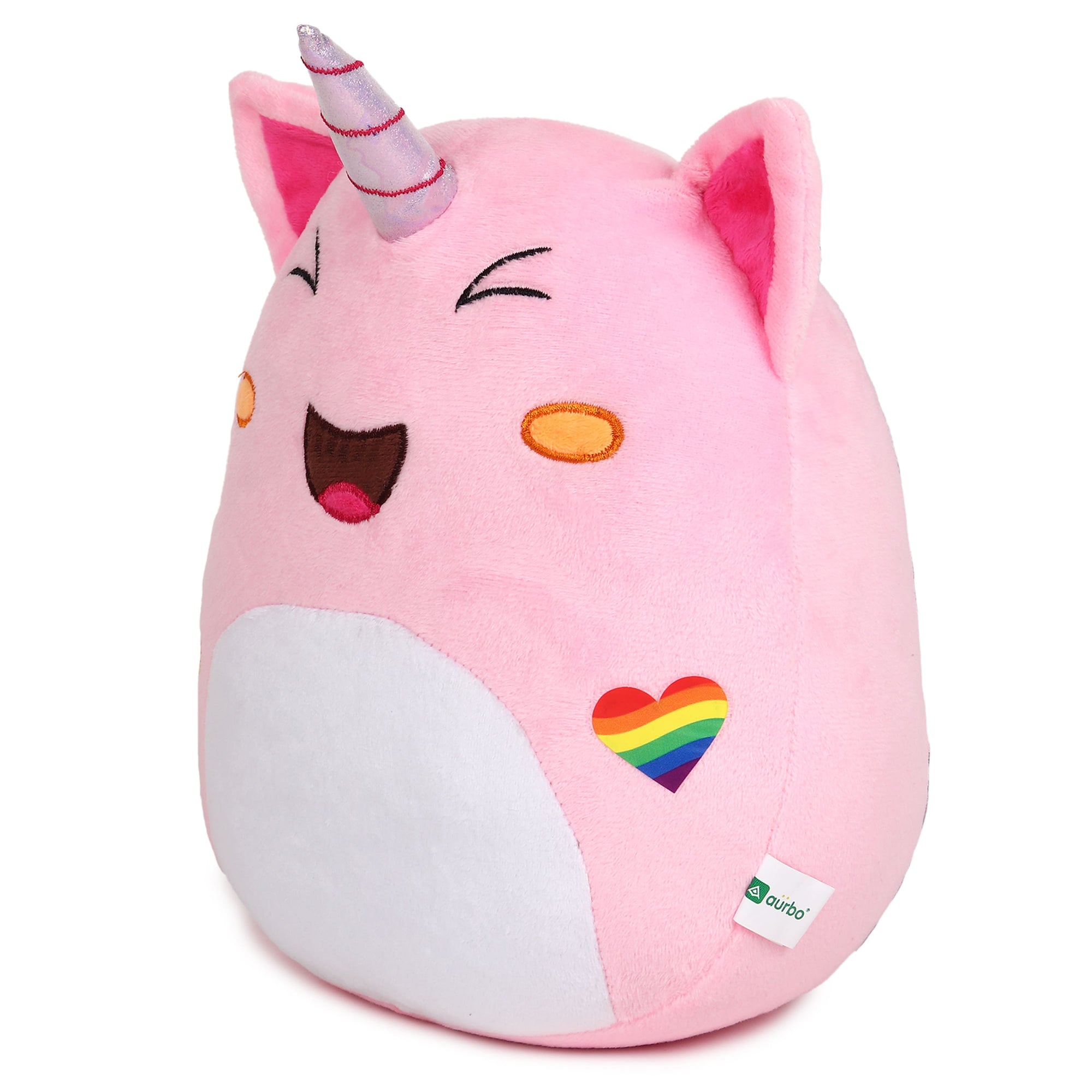 Pink Unicorn Plush Pillow Soft Toy - Iris (Medium 28 cm)