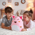Pink Unicorn Plush Pillow Soft Toy - Iris (Medium 28 cm)