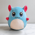 Blue Plush Pillow Soft Toy - Luna (Medium 28 cm)