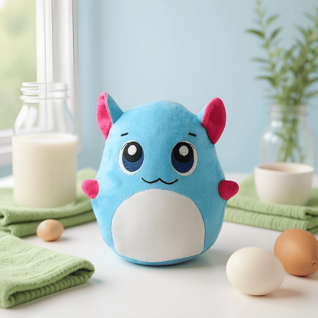 Blue Plush Pillow Soft Toy - Luna (Medium 28 cm)