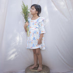 Organic Ruffled Dress (Manta Ray)